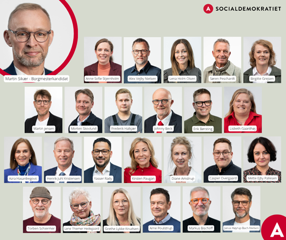 Socialdemokratiet Vejle Kommune kandidater A liste juli 2025 november 2025 kommunalvalg kv25